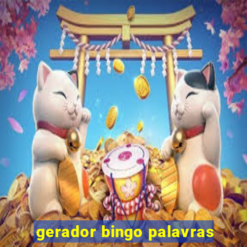 gerador bingo palavras